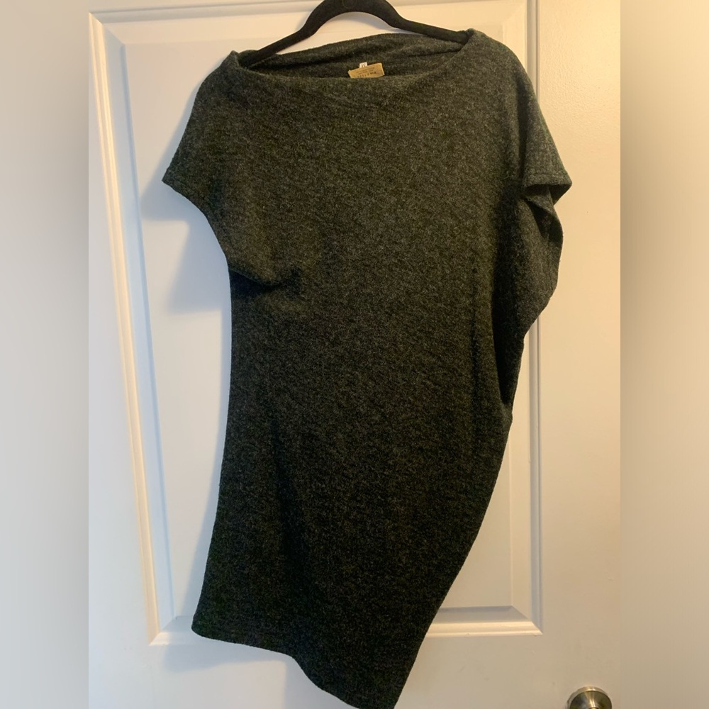 PIKO 1988 Cozy Charcoal Grey Knit Dress
